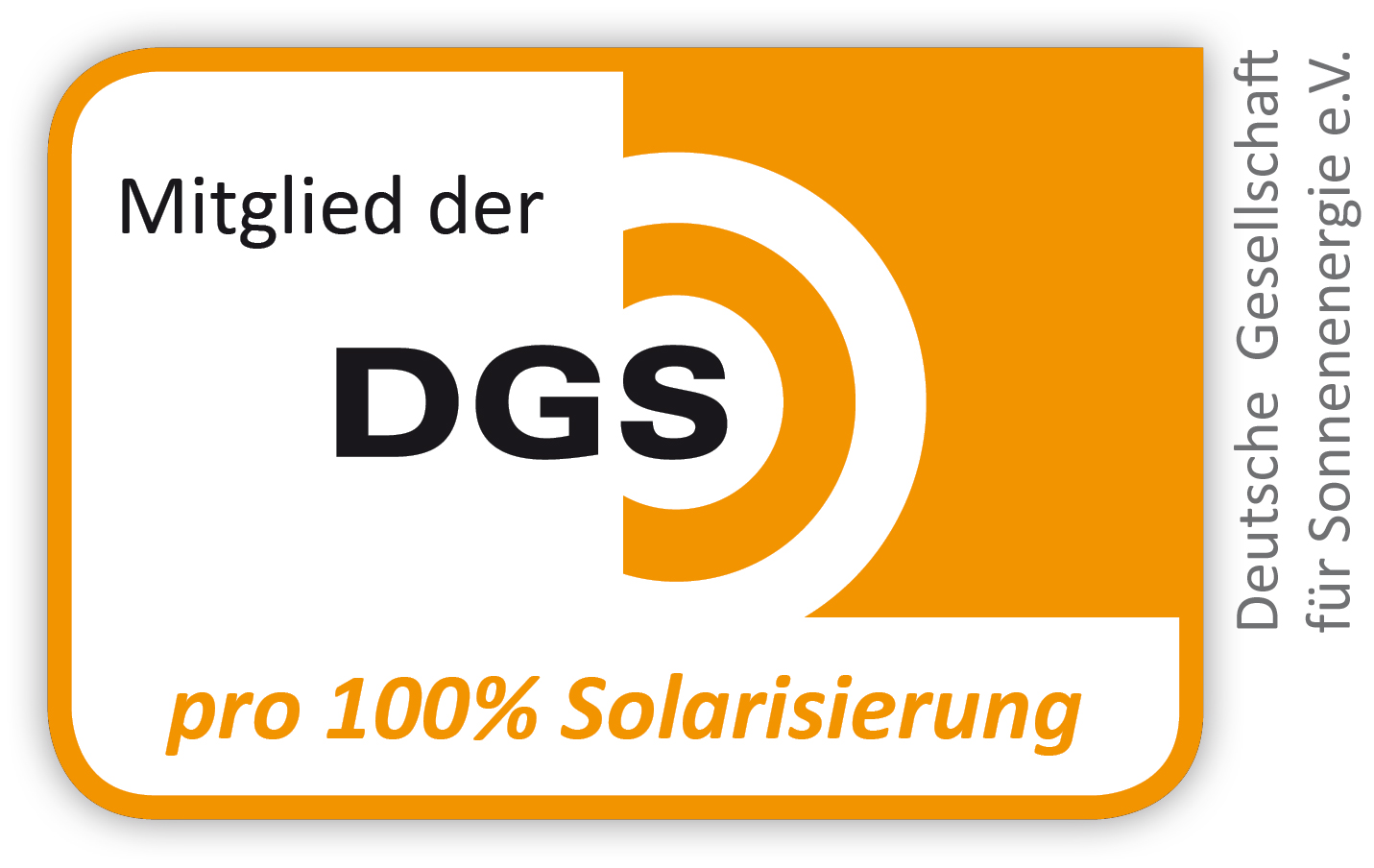 Mitglied der Deutschen Gesellschaft für Sonnenenergie (DGS)