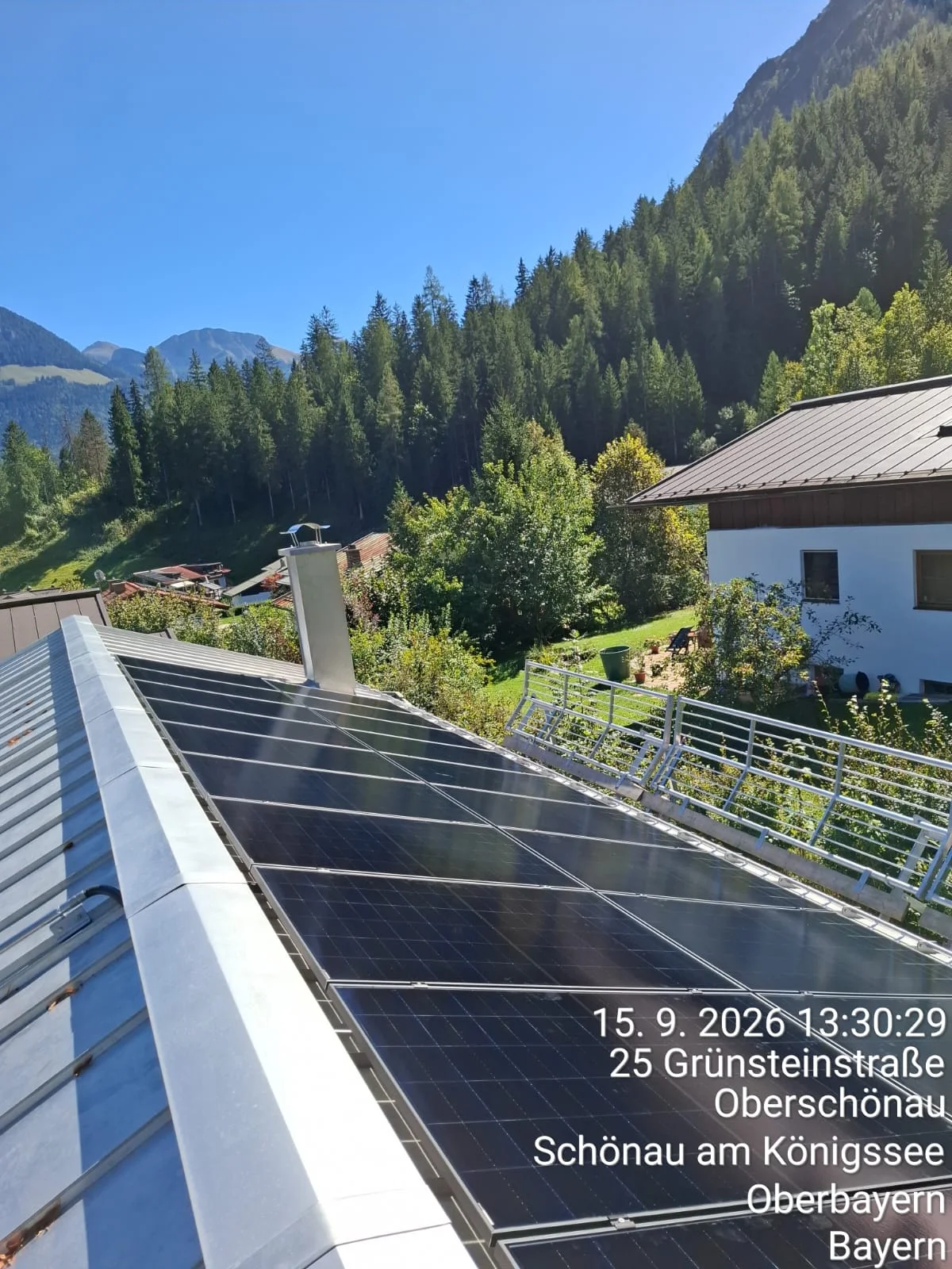 Photovoltaikanlage in Schönau am Königssee mit 9,6 kWp, Privatanlage