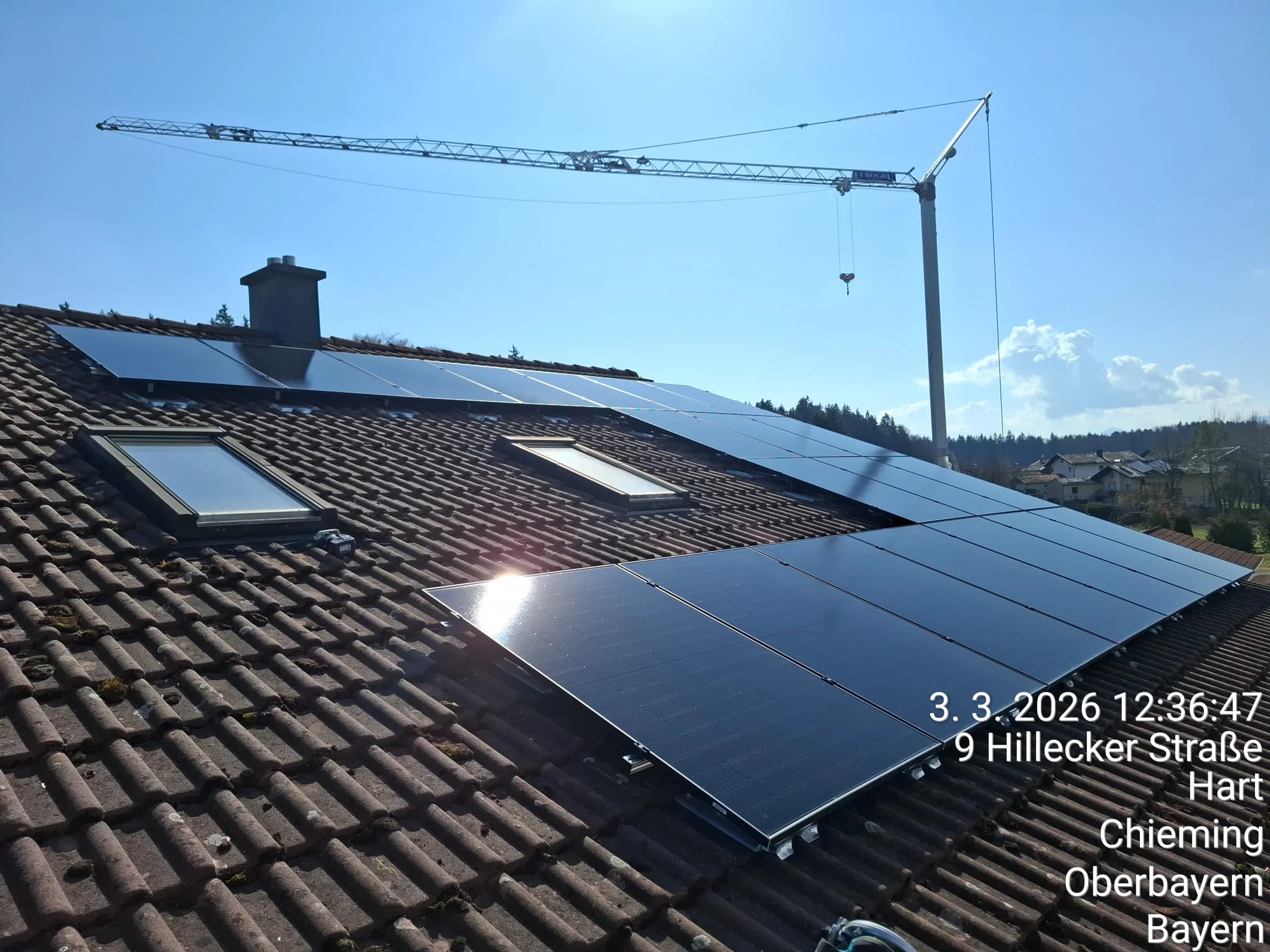 Photovoltaikanlage in Hart (Chieming) mit 18 kWp